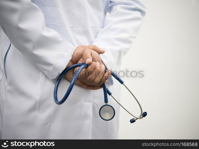 medical doctor with a stethoscope.
