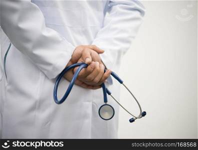 medical doctor with a stethoscope.