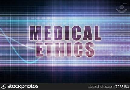 Medical Ethics on a Tech Business Chart Art
