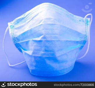 Medical face protection mask. A surgical mask, also called a FFP (filtering facepiece particles)