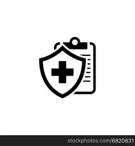 Medical Insurance Icon. Flat Design.. Medical Insurance Icon. Flat Design Isolated Illustration.