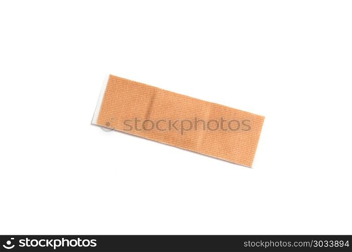 Medical patch isolated on white background