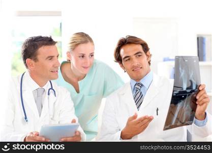 Medical people in work meeting