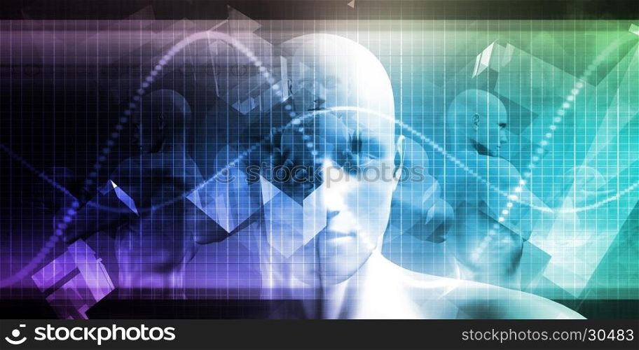 Medical Science Futuristic Technology as a Art. Futuristic Technology