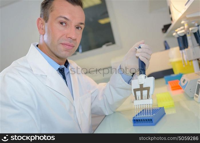 medical scientist in the laboratory