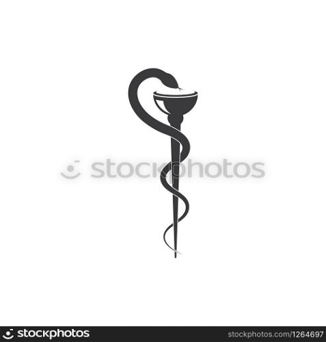 medical snake vector icon illustration design