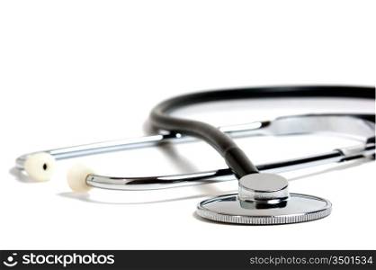 medical stethoscope isolated on a white backgrounds