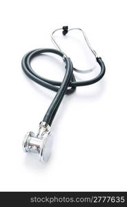 Medical stethoscope isolated on the white background