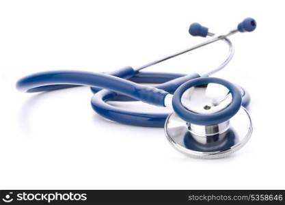 Medical stethoscope or phonendoscope isolated on white background cutout