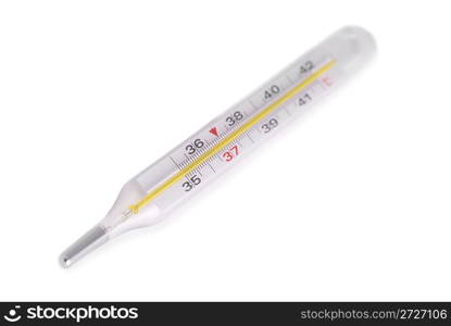 Medical thermometer isolated on the white background