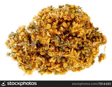 Medicinal herbs, John&rsquo;s wort on the white background, (Hypericum elodes)