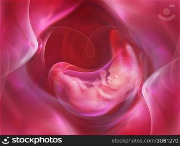 medicine abstract background with embryo