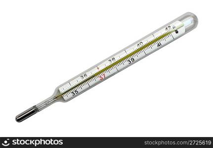 medicine thermometer isolated on white