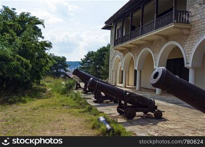 Medieval cannons in castle of Ioannina, Epirus, Greece. Medieval cannons in castle of Ioannina, Greece