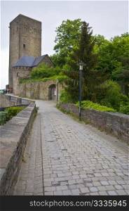 medieval castle Blankenstein above the river Ruhr in Hattingen