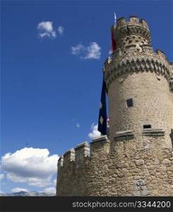 medieval castle in Manzanares del Real, Spain