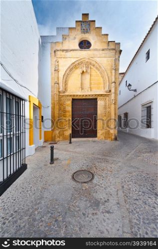 Medieval Catholic Church in Arcos, Spain