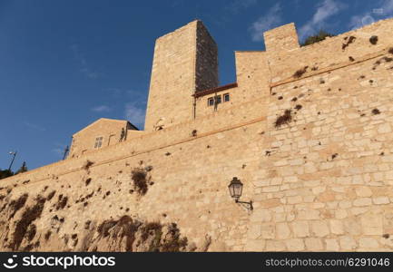 Medieval fortress at dawn Antibes, France