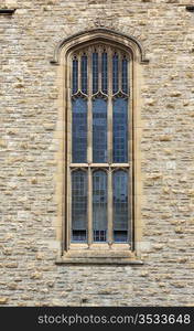 Medieval Gothic styled window of Bonython Hall in Adelaide,Australia