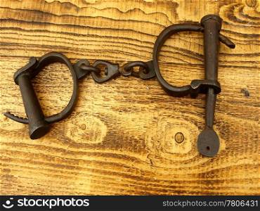 medieval handcuffs. handcuff