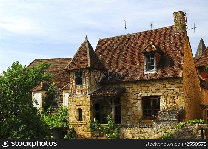 Medieval house in Sarlat, Dordogne region, France