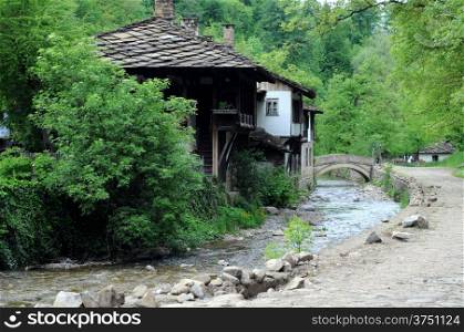 Medieval residential area in Etar village in Gabrovo province in Bulgaria