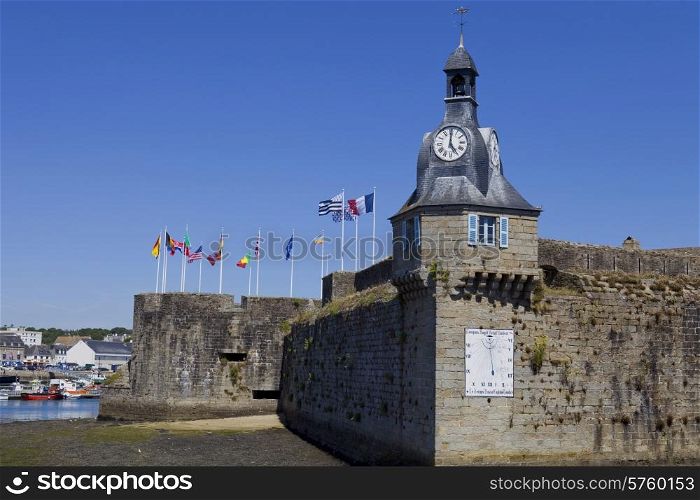 medieval town of concarneau, in the north of france