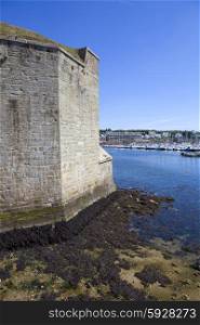 medieval town of concarneau, in the north of france