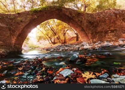 Medieval Venetian bridge in Cyprus