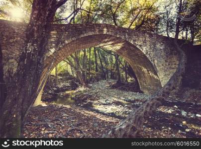 Medieval Venetian bridge in Cyprus