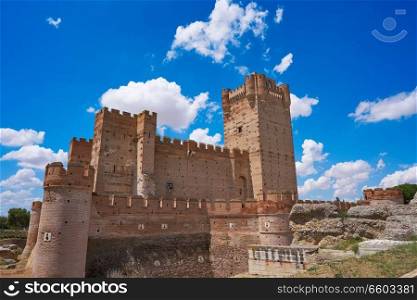 Medina del C&o village in Spain Mota castle in Valladolid at Castile Leon