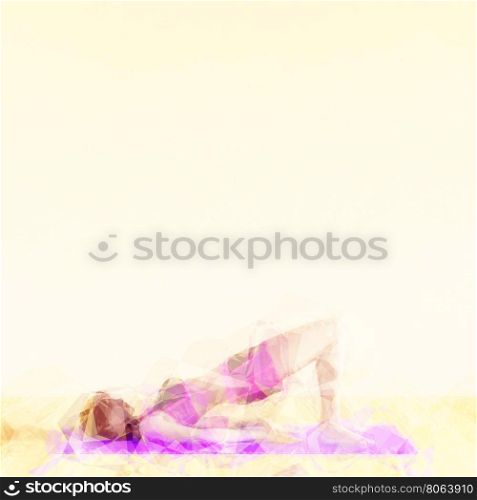 Meditation Concept Illustration with Soothing Background Art