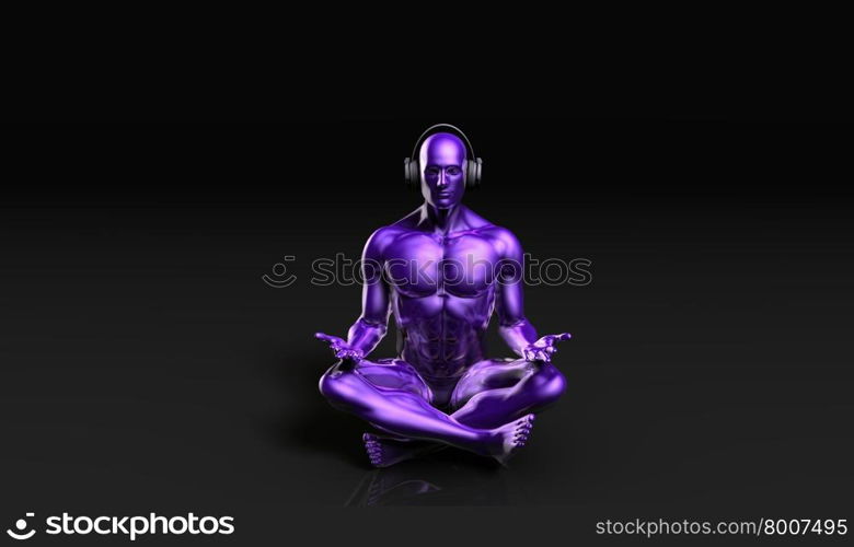 Meditation Music and Peaceful Enjoyment of a Man