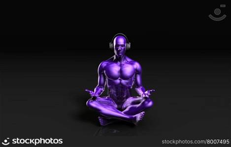 Meditation Music and Peaceful Enjoyment of a Man