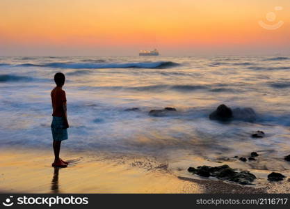 Mediterranean coast in southern Israel near the city of Ashkelon. Mediterranean Coast Israel