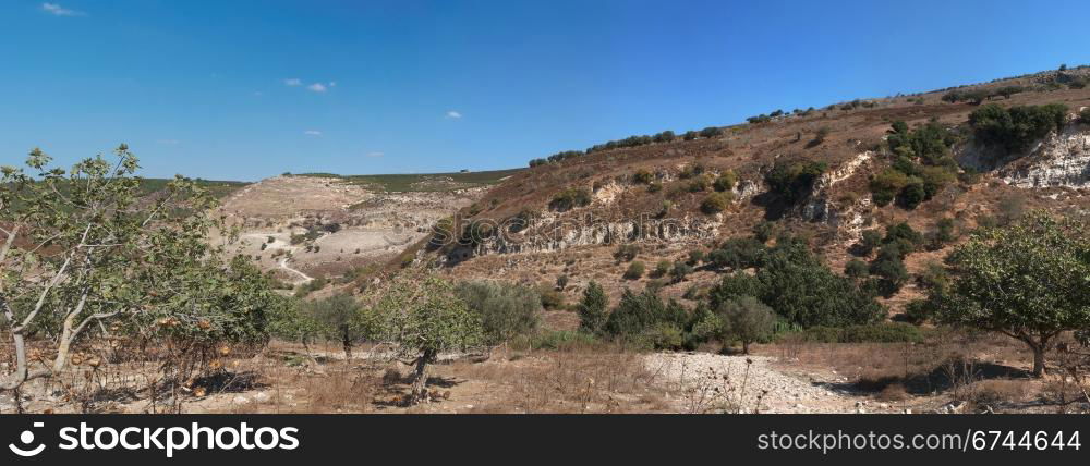 Mediterranean hills landscape