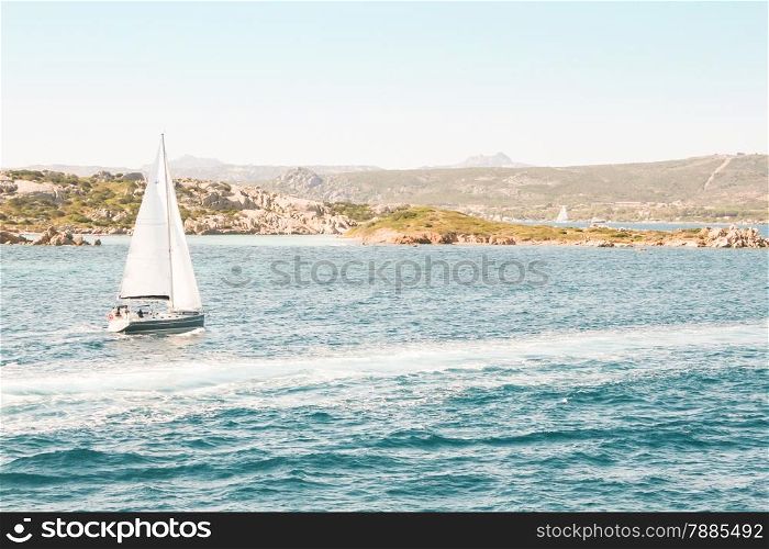 Mediterranean sailing in La Maddalena - Sardinia - Italy