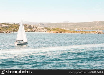 Mediterranean sailing in La Maddalena - Sardinia - Italy