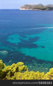 Mediterranean sea at the Coast of Mallorca, Spain