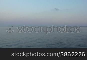 Mediterranean sea landscape view, eolian island, Italy