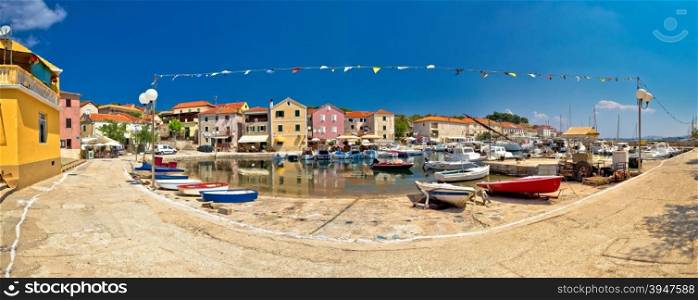 Mediterranean village of Sali panoramic waterfront, Island of Dugi otok, Croatia