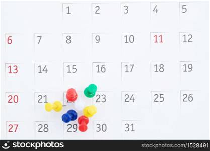 Meeting appointment calendar for executives