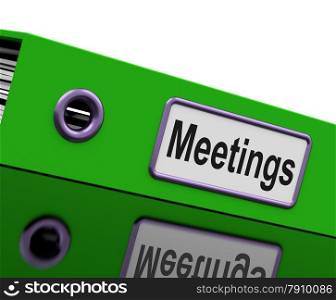 Meetings File To Show Minutes Of Company Discussion. Meetings File Show Minutes Of Company Discussion