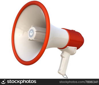 Megaphone isolated on white