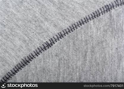 Melange fabric texture with diagonal stitch. Melange texture