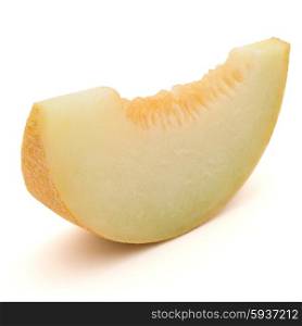 melon slice isolated on white background cutout