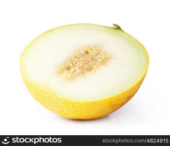 melon. sliced melon isolated on white background