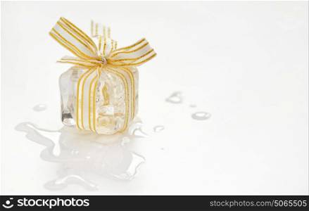 Melting ice cube gift