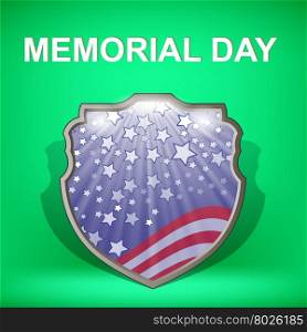 Memorial Day Celebration Poster.. Shield of America. Memorial Day Celebration Poster. Memorial Day American Flag. Memorial Day Shield Background.