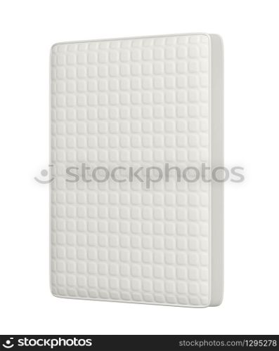 Memory foam mattress isolated on white background